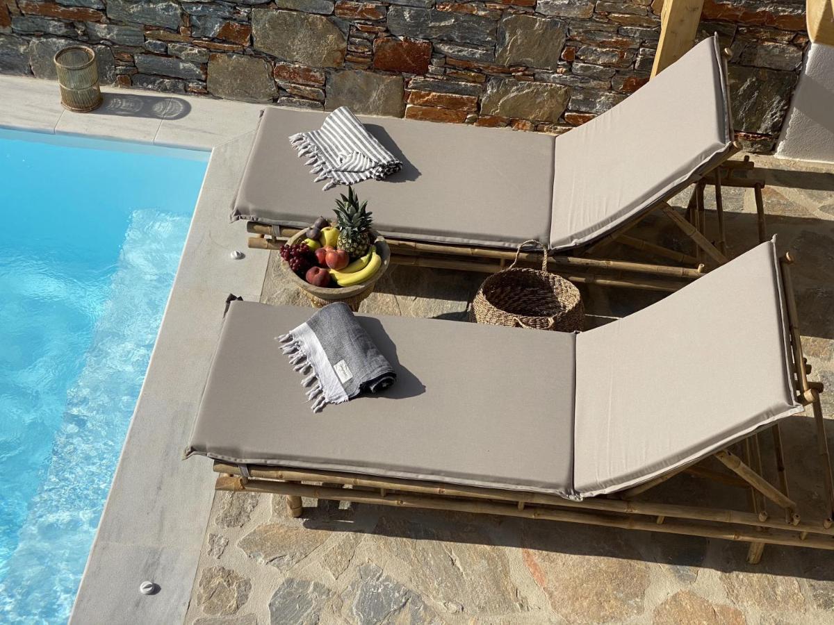 Villa Ypsilon Naxos - Luxury Holiday House With Amazing Sea View & Private Pool Agia Anna  Dış mekan fotoğraf