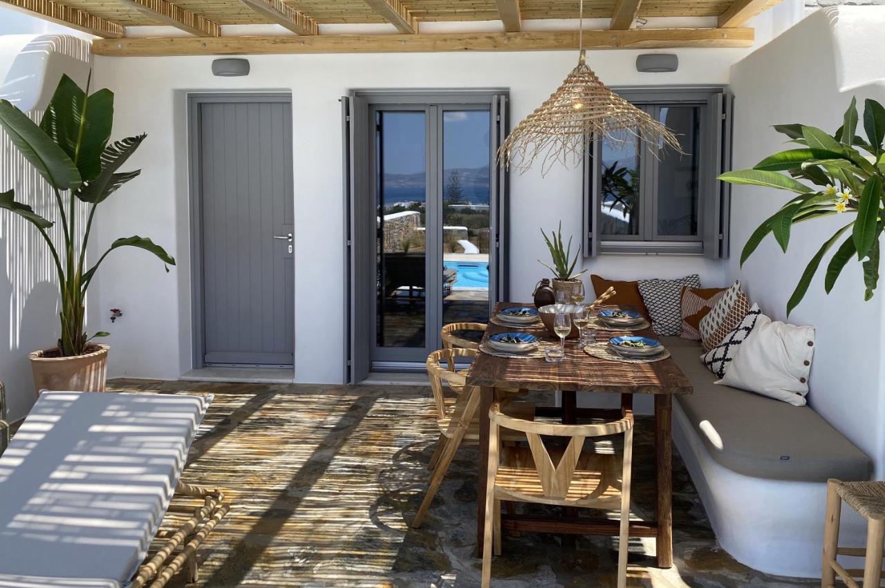 Villa Ypsilon Naxos - Luxury Holiday House With Amazing Sea View & Private Pool Agia Anna  Dış mekan fotoğraf