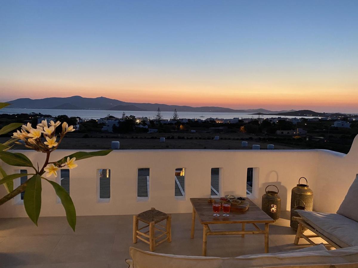 Villa Ypsilon Naxos - Luxury Holiday House With Amazing Sea View & Private Pool Agia Anna  Dış mekan fotoğraf